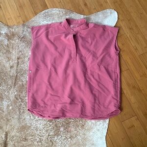 Figs Rafaela Scrub Top Pink